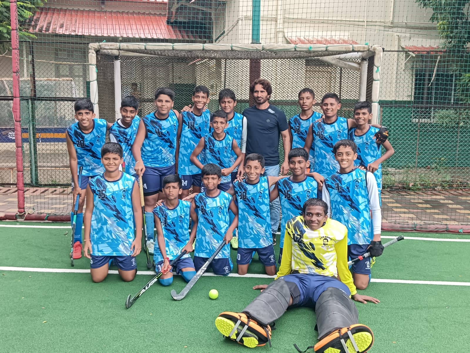 Our U-15 Hockey Team has put up a spirited performance and has proudly reached through halfway in winning the Nehru Cup Tournament.