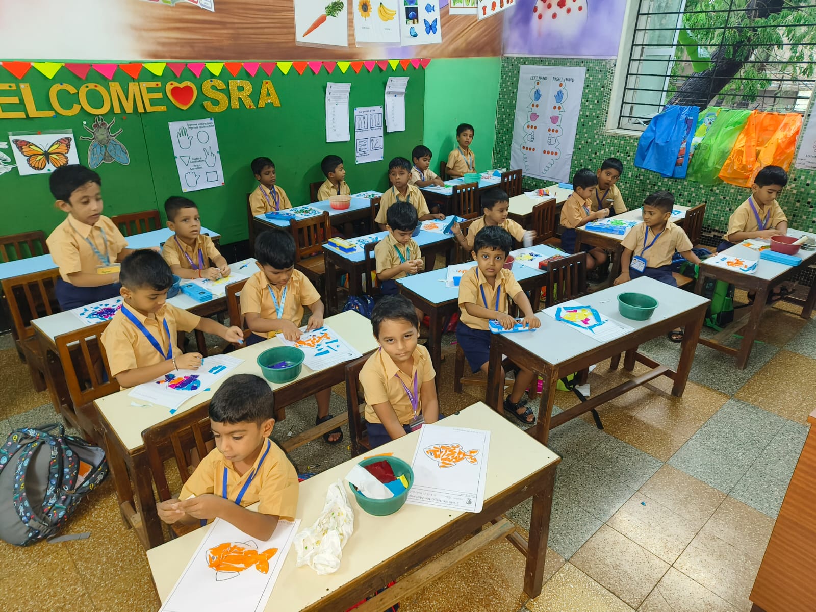 Tear and Stick Competition Sr KG- Marine Life Under Water