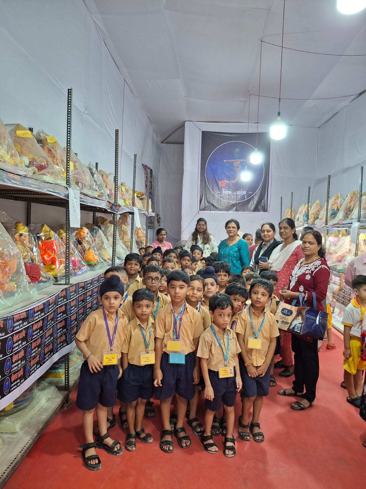 Field Trip Report: Sr. KG Boys Visit Ganpati Workshop