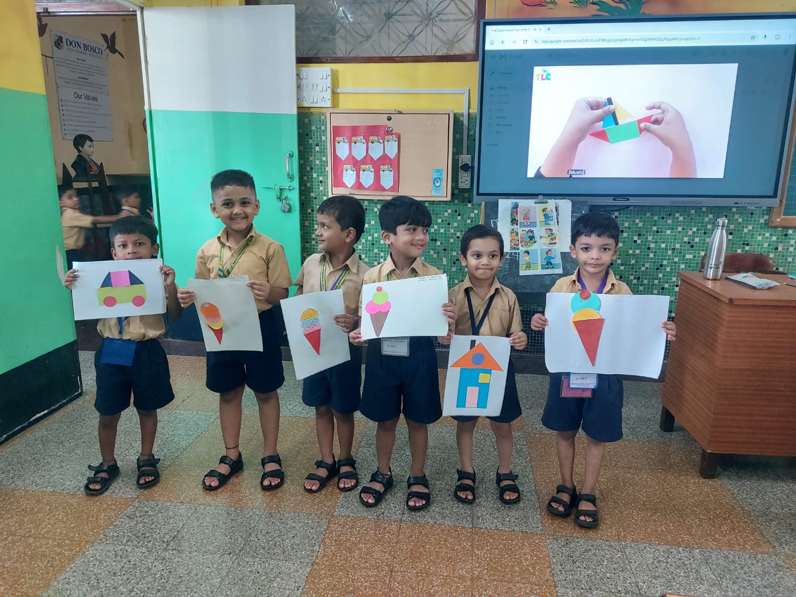 Fun with Shapes – Experiment Learning. Sr.KG-11th July 2026.